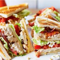 Grilled Chicken Club · Crispy Bacon, Grilled Chicken, Lettuce, Tomato & Mayo