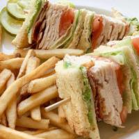 Turkey Club · Crispy Bacon, Turkey, Lettuce, Tomato & Mayo