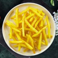 French Fries  · Idaho potato fries cooked until golden brown & garnished with salt.