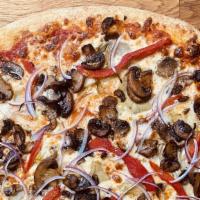 Gabriel · All the veggies - long stem artichokes, roasted red peppers, mushrooms, red onions, freshly ...