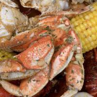 Create Your Own Seafood Bag · Served with one corn and two potatoes per pound.