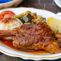 Lamb Shank Braised With Red Wine & Tomato Sauce (Kapama) · Baby lamb shank cooked in red wine and tomato sauce, rich, and simple, this is a great dinne...