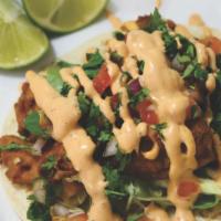 Frank'S Shrimp Taco · Deep fried bassa fillet on four tortillas, cabbage, salsa fresca.