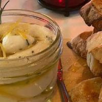 Whipped Honey Ricotta · rosemary, lemon, olive oil & crusty garlic toast