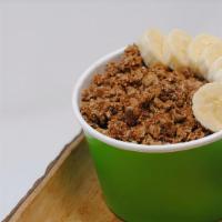 Naked Bowl · Choice of Acai, Pitaya or Green Base with banana, granola and maple drizzle + your choice of...