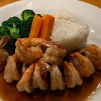 Shrimp Teriyaki · Consumer advisory consuming raw or
undercooked meats, poultry, seafood,
Shellfish, or eggs. ...