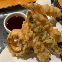 Shrimp Tempura Appetizer · Lightly battered and fried jumbo shrimp and vegetable.