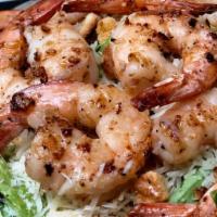 Sweet Chili Shrimp Salad · Spicy. Garden salad with grilled sweet chili shrimp.