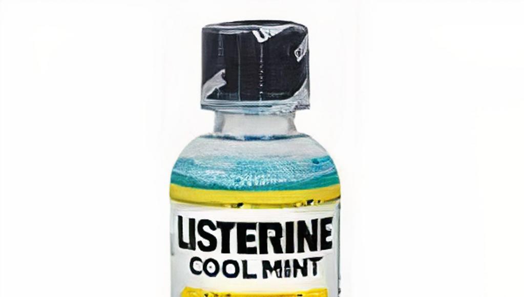 Listerine Cool Mint 3.2 Oz · Listerine Antiseptic Oral Care Mouthwash for bad breath in Cool Mint flavor for a deeper clean
Oral care formula kills 99.9% of germs that cause bad breath, plaque and gingivitis
Antiseptic mouthwash for bad breath with refreshing flavor offers 24-hour protection against germs
Oral rinse is clinically shown to reduce more plaque and gingivitis than brushing and flossing alone
Infused with intense Cool Mint flavor, use this mouthwash for a deeper clean and fresher breath
Get the germ-killing benefits by rinsing full strength for 30 seconds both morning and night
Mouthwash accepted by American Dental Association (ADA) to be safe and effective for oral care use
Germ-killing mouthwash from the #1 dentist recommended brand of over the counter mouthwashes
Specifications
Trial/Travel Size: Yes
Health Facts: Aluminum-Free, Paraben-Free, Sulfate-Free, Phthalate-Free, Fluoride-Free
Primary Active Ingredient: Menthol
Package Quantity: 1
TCIN: 14796840
UPC: 312547427951
Item Number (DPCI): 049-04-0250
Origin: Made in the USA or Imported
Description
Protect your mouth from germs and get fresh breath with the Listerine Cool Mint Antiseptic Mouthwash. Accepted by the American Dental Association (ADA), this germ-killing mouthwash for bad breath is clinically shown to reduce plaque 52 percent more and reduce gingivitis 21 percent more than brushing and flossing alone. Adding a 30-second rinse of this refreshing mint flavored oral rinse to your morning and evening oral hygiene routines is all it takes to get 24-hour germ protection against those that cause bad breath, plaque, and gingivitis. From the #1 dentist recommended brand of over the counter mouthwashes, Listerine Cool Mint Antiseptic Mouthwash contains the antiplaque and antigingivitis ingredients eucalyptol, menthol, methyl salicylate and thymol and leaves your mouth feeling intensely clean when used as part of a regular oral hygiene routine.

Phthalate Free
Formulated without phthalates: A product either carries an unqualified on-pack statement indicating that the product is free from phthalates, or carries an unqualified on-pack statement 