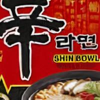Shin Noodle Soup  · Nongshim Shin Original Ramyun Bowl, 3.03 Ounce
GOURMET SPICY