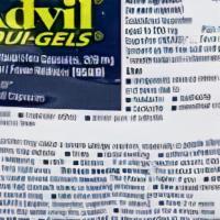 Advil  Liqui Gels  Two Pills · Travel Size Advil Liquigels Pack Of 2 - Pain and Allergy Relief