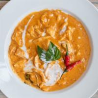 C-15. Panang · A unique traditional Thai curry made with peanuts, coconut milk, Thai chilies and fresh basil.