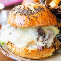 Turkey Burger · Lancaster County raised ground turkey, avocado, grilled red onion, cheddar, apple chutney, o...