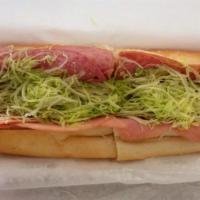 Italian · Provolone, cappicola, genoa and cooked salami. Comes with lettuce, tomatoes and onions.