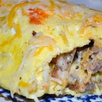 Cheese With Sausage Omelet · 