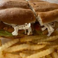 2# Combo · Mexican sandwich filled with breaded chicken with cheese, Mayo, lettuce, avocado, onions, pi...