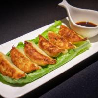 Vegetable Potsticker (6Pc) · cabbage, tofu, soybean, carrot, onion bamboo shoot, rice noodle
