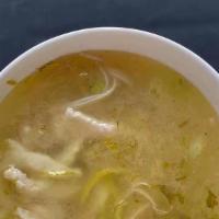 Fish Fillet With Sour Cabbage Soup · flounder, sweet potato noodle, enoki mushroom, pickled mustard