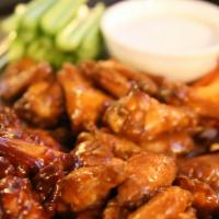 20 Wings · Bone-in with your choice of flavor