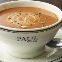 Tomato & Basil Soup (V) · Slow-simmered tomatoes, carrots, and sautéed garlic in a rich blend of cream and handcrafted...