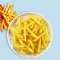 Cheesy Fry Aways · (Vegetarian) Idaho potato fries cooked until golden brown and garnished with salt and melted...