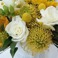 You Are My Sunshine · It's a very bright color arrangement, with yellow and white mixed flowers. Due to the availa...