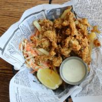 Fried Whole Belly Clams · french fries, lemon tarragon remoulade