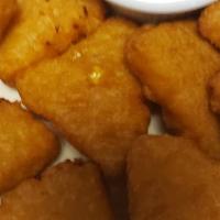 Smoked Gouda And Bacon Bites · Breaded and deep-fried smoked gouda and bacon macaroni and cheese served with your choice of...