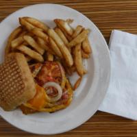 Louisiana Panini · Cajun BBQ chicken, cheddar cheese, red onion and tomato with lite Cajun dipping sauce. Serve...