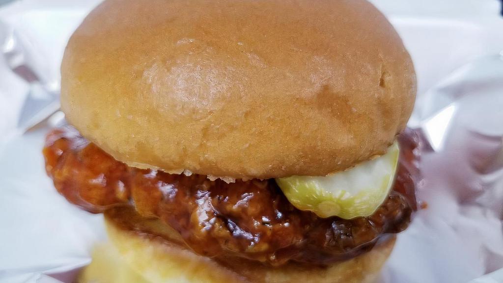 Honey Jack Chicken Sandwich · Dipped in our Jack Daniels infused Honey BBQ sauce