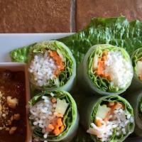 Summer Rolls · Mint or basil, vegetables and noodles wrapped in rice paper. Limited availability, please ca...