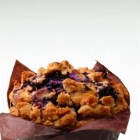 Blueberry Crumb Muffin · Yogurt filled Blueberry Muffin with a delicious moist texture that will excite your pallet