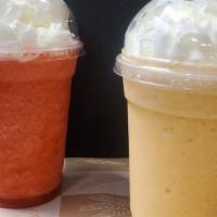 Smoothies · Our top sellers in the pic , Strawberry Smoothie & Mango