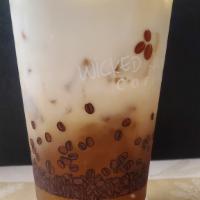 Iced Vanilla Chai · Premium Oregon Vanilla Chai, we usually make it with whole Milk but you can substitute.