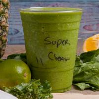 Super Clean Green · Kale, Spinach, Pineapple, Orange, & Lime
