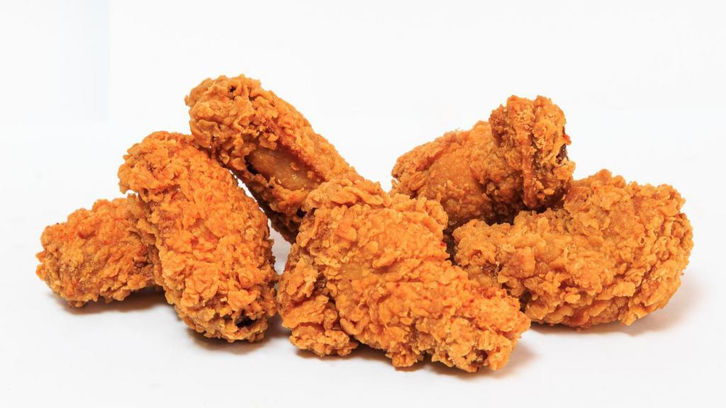 Bbq Chicken Legs · Fresh-golden crisp fried chicken legs dipped in BBQ sauce.