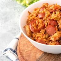 Jambalaya · Louisiana's homeland dish made with Spanish rice, meat, and vegetables.