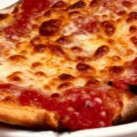 Cheese Flatbread · Fresh mozzarella cheese & tomato sauce