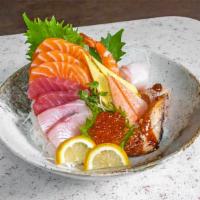 Chirashi · Chef’s selection of sashimi on a bed of seasoned rice.