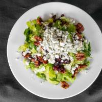 Gorgonzola Salad · Romaine and iceberg mix with craisans, walnuts, and gorgonzola cheese with homemade balsamic...