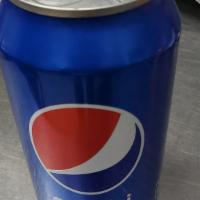 Pepsi · A cold 12oz. can of pepsi to go with your delicious meal is a must.