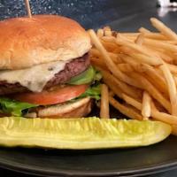 Caprese Impossible Burger · Roasted Red Peppers,  Chipotle Mayo, Avocado, 
Green Leaf Lettuce, Brioche