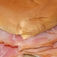 Ham & Cheese On Soft Kaiser · Sliced ham and American cheese on soft kaiser roll. Available hot or cold.