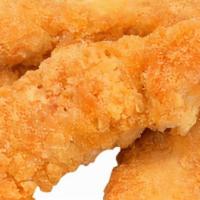 Chicken Tenders · Four pieces of all white meat chicken tenders.