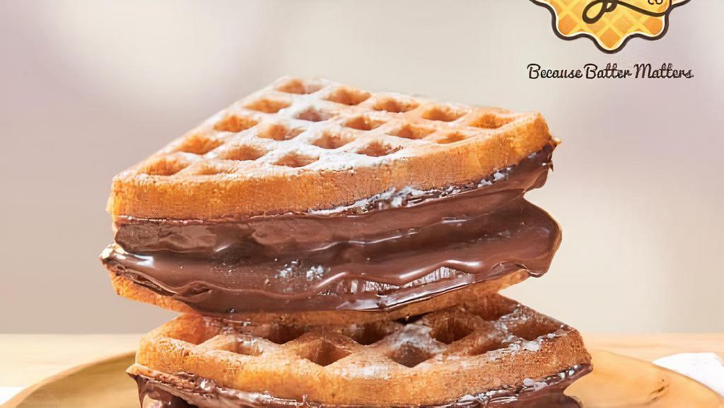 Belgian Waffle · Option to add toppings.