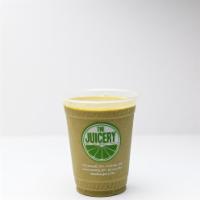 Faster Than Light Smoothie · Banana, almond butter, spinach, dates, sunflower seeds, almond milk, ginger, and carrot juice.