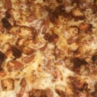 #4. Hawaiian Pizza · Extra pineapple, extra ham, Canadian bacon and extra cheese. Made from fresh dough and with ...