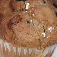 Muffin · Home made Muffins Bluberries, Coffee Cake( w/ choc. chips), Corn, Banana/Pecans, Pistachio a...