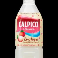 Calpico Lychee · Japanese yogurt drink. The smooth flavor pairs well with Japanese curry.