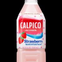 Calpico Strawberry · Japanese yogurt drink. The smooth flavor pairs well with Japanese curry.